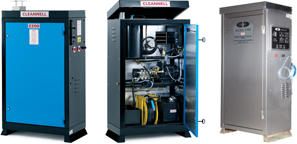 Electrically heated hot static pressure washers