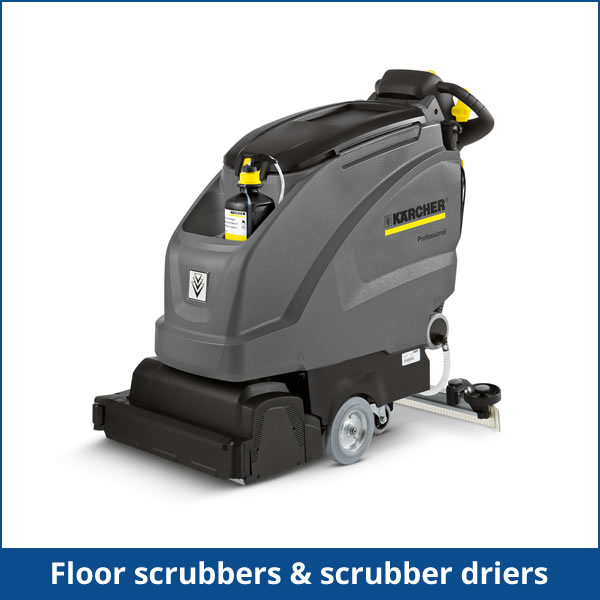 Floor scrubbers & scrubber driers